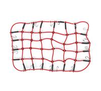 XEBRAD Red de portaequipajes for Techo Coche RC 1/8 1/10 Repuestos for Crawler Elástica Estirable Simulación Portaequipajes para Coches de Juguete(Rot)