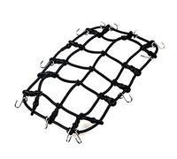 XEBRAD Red elástica for portaequipajes de Techo, 1:10, for Axial, SCX10 D90 TRX4 CC01 RC, for Coches Escalada con Gancho Portaequipajes para Coches de Juguete(Schwarz)