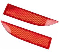 XEBRAD Reflector de parachoques trasero, 1 par luces posición reflectantes for Dacia, Logan Sandero 2012-2016, rojo 265659019R Reflector del parachoques trasero