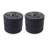 XEBRAD Ruedas de Goma de 100 mm, Ruedas hexagonales de 17 mm Redcat for HSP, HPI, for Kyosho, Hobao Team, LOSI, Carson, Buggy 1/8 for Carretera RC Neumático para Coche RC(4pcs F08426F)