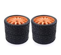 XEBRAD Ruedas de Goma de 100 mm, Ruedas hexagonales de 17 mm Redcat for HSP, HPI, for Kyosho, Hobao Team, LOSI, Carson, Buggy 1/8 for Carretera RC Neumático para Coche RC(4pcs F08426B)