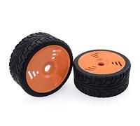 XEBRAD Ruedas de Goma de 100 mm, Ruedas hexagonales de 17 mm Redcat for HSP, HPI, for Kyosho, Hobao Team, LOSI, Carson, Buggy 1/8 for Carretera RC Neumático para Coche RC(2pcs F08426E)
