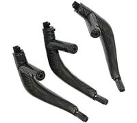 XEBRAD Tirador del panel de la puerta del coche Para X5, para X6 F15 F16 2014 2015 2016 2017 2018 Lhd Rhd Manija interior de puerta pasajero fibra carbono Panel 3 piezas(BLACK Lhd Carbon Fiber)