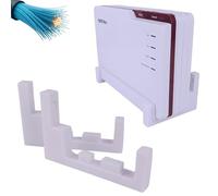 Xebtec Soporte de pared para Fritz!Box 5690 Pro - Fibra de vidrio - Soporte Fritz - Blanco - Ahorro de espacio y estable para FritzBox 5690PRO - Fabricado en Alemania (fibra de vidrio)