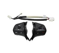 XEDLAMP Botón de Control de Volumen de Audio y música en el Volante for Kia, K2 Nuevo Rio K2 Interruptor de Sonido de teléfono con luz de Fondo Interruptor del Volante(K2 11 14Pianoblack)