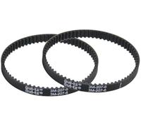 XEDLAMP Correas de aspiradora, 2 Piezas de Correa de transmisión HTD 3M-207-6, repuestos for aspiradora Shark, for Modelos HV301, HV302, HV305 y HV308. Correa para Robot Aspirador