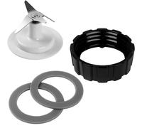 XEDLAMP Cuchilla de licuadora con Junta de Cuchilla, Tapa Inferior de Base de licuadora y Junta de Anillo de Sellado de 2 Juntas tóricas de Goma, for Hamilton Beach Conjunto de Cuchillas de licuadora