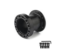 XEDLAMP Espaciador de cubo de volante Universal 12/51/76/101 Mm Kit de jefe de cubo de volante adaptador espaciador negro Adaptador de cubo de volante(FXP-DG76)