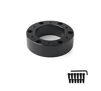 XEDLAMP Espaciador de cubo de volante Universal 12/51/76/101 Mm Kit de jefe de cubo de volante adaptador espaciador negro Adaptador de cubo de volante(FXP-DG25)