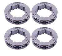 XEDLAMP Juego de 4 piñones de 250" y 9 Dientes y 19 mm for STIHL, Husqvarna, Poulan, estrías pequeñas for Piezas de Motosierra Oregon 18250 Piñón de llanta para Motosierra
