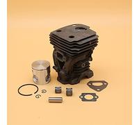 XEDLAMP Kit de junta aguja pistón cilindro 42 mm y 44 for piezas repuesto motosierra jardín Husqvarna 445 450 Cilindro del motor(HUS450 44MM)