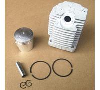 XEDLAMP Kit de pistón cilindro NB411 40 mm for Robin, Subaru, EC04, CG411, desbrozadora ,2 CC, revestimiento , clips anillo Koblen, conjunto pasador, estribo Cilindro del motor