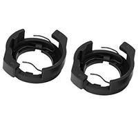 XEDLAMP sourcing map 2 Piezas Adaptadores de Portalámparas Lámpara con Hebilla Base Faro LED H7 ABS Negro, for Vehículo Coche Soporte de montaje de faros para automóvil