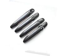 XEDLAMP Volante a la derecha, for Mazda, CX-8 CX8 CX 8 2019 2020 Cubierta de manija puerta coche fibra carbono Ajuste de la cubierta de la manija de la puerta de(BLACK 1 Keyhole 2 Buttons)