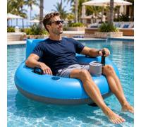 XEEAOFE Corredor de Tubo Eléctrico, Flotador de Piscina Motorizado