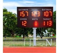 XEEAOFE Marcador Electrónico LED Marcador de Puntos Digital con Control Remoto & Trípode, 37 * 64 Pulgadas Tiempo Real para Juegos de Patio Exterior/Corn Hole/Tenís de Mesa/Pickleball