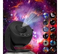 Xeefeel Proyector de galaxia para dormitorio, proyector de planetario HD 13 en 1, proyector de estrellas con rotación de 360° con temporizador y control simple de 3 botones para niños, techo, regalos,