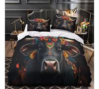 XEFASIDBN Arte Abstracto Floral Funda de Edredón Cierre de Juego de 3 Piezas Impresión 3D con Fundas de Almohada Transpirable Pintura de Acuarela Funda Edredon for Adolescentes Double（200x200cm）