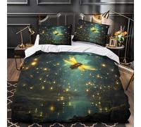 XEFASIDBN Arte del Patinaje artístico Funda de Edredón 3 Piezas Impresión 3D Cremallera Oculta con Fundas de Almohada Antialérgica Estilo Acuarela Azul Funda Edredon for jóvenes Super King（260x220cm）