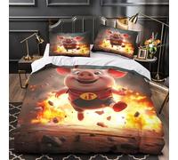 XEFASIDBN Campo de Amapolas al Atardecer Funda de Edredón Impresión 3D 3 Piezas Cierre de con Fundas de Almohada Fantasía de la Naturaleza Funda Edredon for niños y niñas Double（200x200cm）