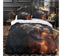 XEFASIDBN Campo de Amapolas Funda de Edredón Estampado 3D Suave 3 Piezas Cremallera Oculta con Fundas de Almohada Lavables Fotografía de paisajes Naturales Funda Edredon for niños Double（200x200cm）