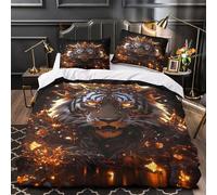 XEFASIDBN Diosa mítica Funda de Edredón Cremallera Oculta 3 Piezas Microfibra Suave Impresión 3D con Fundas de Almohada Antialérgica fantasía Digital Funda Edredon for jóvenes Double（200x200cm）