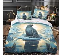 XEFASIDBN Dioses del Antiguo Egipto Funda de Edredón Juego de 3 Piezas Suave Impresión 3D Cierre de Incluye Fundas de Almohada Mítico con jeroglíficos Funda Edredon for niña Super King（260x220cm）