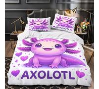 XEFASIDBN Linda Vaca de Las Tierras Altas Funda de Edredón Cierre de Juego de 3 Piezas Estampado 3D Incluye Fundas de Almohada Antialérgica Acuarela Floral Funda Edredon for niña Double（200x200cm）