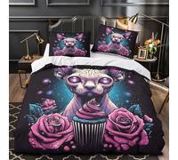 XEFASIDBN Planetas del Sistema Solar Funda de Edredón 3 Piezas Suave Diseño 3D Cremallera Oculta con Fundas de Almohada Ilustración cósmica del Espacio Funda Edredon for jóvenes Super King（260x220cm）