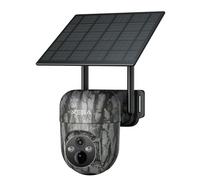 Xega 4G Camara De Caza Solar con Tarjeta SIM, 2K 3MP Exterior Fototrampeo Inalámbrica PTZ con Visión Nocturna Detección Personalizada Proyector/Sirena Alertas en App y Almacenamiento TF/Nube(Sin WiFi)