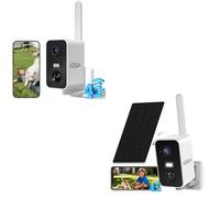 Xega 4G LTE Portátil Cámara Vigilancia con Tarjeta SIM Exterior/Interior, 300°P,Batería 10000Ahm, PIR&Detección Humana, Color Visión Nocturna, Audio de 2 Vías, TF&Cloud IP66(SIN WiFi)