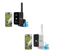 Xega 4G LTE Portátil Cámara Vigilancia con Tarjeta SIM Exterior/Interior, 300°P,Batería 10000Ahm, PIR&Detección Humana, Color Visión Nocturna, Audio de 2 Vías, TF&Cloud IP66(SIN WiFi)