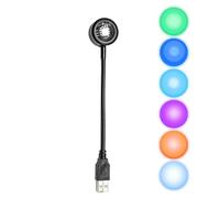 Xeihuul Luz del Atardecer,Lámpara del Atardecer - Cambio de Luces LED | Lámpara de Carga USB con pulsador, lámpara Plug and con 7 Colores, fotografía de lámpara de rotación de 360 Grados para