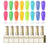 XEIJAYI 1 pieza de esmalte de uñas de Gel serie Candy, esmalte de uñas de inmersión LED UV, diseño de esmalte de uñas DIY de vacaciones para primavera M177