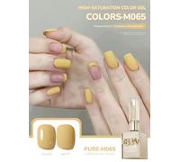 XEIJAYI, 1 unidad, 15ML, esmalte de uñas en Gel amarillo crema, sin perfume, fórmula LED UV, tonos verdes populares, regalo perfecto para otoño M078