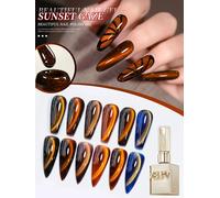 XEIJAYI 1pc 15ML Esmalte de Uñas Gel Efecto Ojo de Gato Semipermanente para Salón de Uñas, Arte de Uñas DIY, Gel UV LED para Primavera luorizhitong02