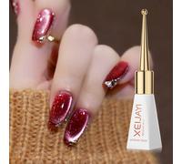 XEIJAYI 1PC Gel de Uñas UV/LED de Alto Brillo y Saturación Efecto Ojo de Gato para Decoración de Uñas, Esencial para Mejorar las Uñas, Regalo Esencial para Mujeres en Días Festivos Light Pink Crystal