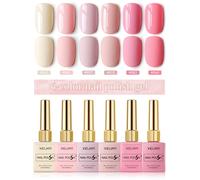 XEIJAYI, 6 uds., 15ml, juego de Esmalte de uñas en Gel, Kits de Esmalte de Gel UV semipermanente rosa, todo para Kit de manicura, Vernis LED UV en remojo 63-61-57-33-62-60