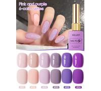 XEIJAYI, 6 uds., 15ml, juego de Esmalte de uñas en Gel, Kits de Esmalte de Gel UV semipermanente verde, todo para Kit de manicura, Vernis LED UV en remojo 57-33-48-55-53-54