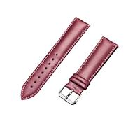 XEIJAYI Watch straps,14/16/18/20/22mm Colorful Genuine Leather Breathable Watchband Men Women Polished Pin Clasp Watch Strap for Quartz Watch(Purple,20mm)