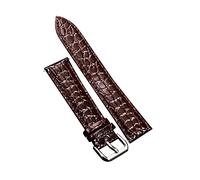 XEIJAYI Watch straps,16/18/20/22/24mm Casual Crocodile Grain Cowhide Watchband Anti-sweat Skin Friendly Watch Strap for Quartz Watch(Brown,16mm)