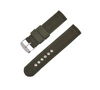 XEIJAYI Watch straps,18/20/22/24mm Casual Wear-resistant Thickened Nylon Watchband Simple Pin Clasp Watch Strap for Quartz Watch(Army Green,20mm)