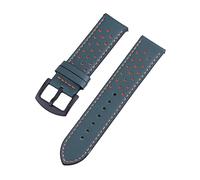 XEIJAYI Watch straps,18/20/22/24mm Men Genuine Leather Sweat Absort Watchband for Smart Watch Skin Friendly Watch Strap Replacement(Green,24mm)