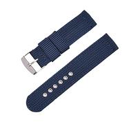 XEIJAYI Watch straps,18/20/22/24mm Men Women Simple Canvas Watchband Business Nylon Woven Anti-sweat Watch Strap Replacement(Blue,20mm)