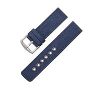 XEIJAYI Watch straps,18/20/22/24mm Sports Woven Canvas Watchband Waterproof Wear-resistant Watch Strap for Analogue Watch(Blue,24mm)