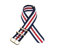 XEIJAYI Watch straps,18-22mm Canvas Analogue Watch Wristband Skin Friendly Nylon Watchband Replacement(Gold,22mm)