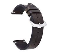 XEIJAYI Watch straps,18mm 20mm 22mm 24mm Retro Leather Watch Band Watch Strap(Black,18mm)