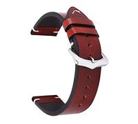 XEIJAYI Watch straps,18mm 20mm 22mm 24mm Retro Leather Watch Band Watch Strap(Red,20mm)