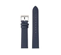 XEIJAYI Watch straps,18mm/20mm/22mm Women Men Lizard Grain Calfskin Leather Watchband with Quick Release Spring Bar(Blue+Blue-Silver,20mm)