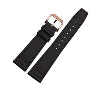XEIJAYI Watch straps,20/21/22mm Multiple Colors Stainless Steel Pin Clasp Waterproof Skin Friendly Nylon Watchband with Installation Tools(Black-Rosegold,21mm)